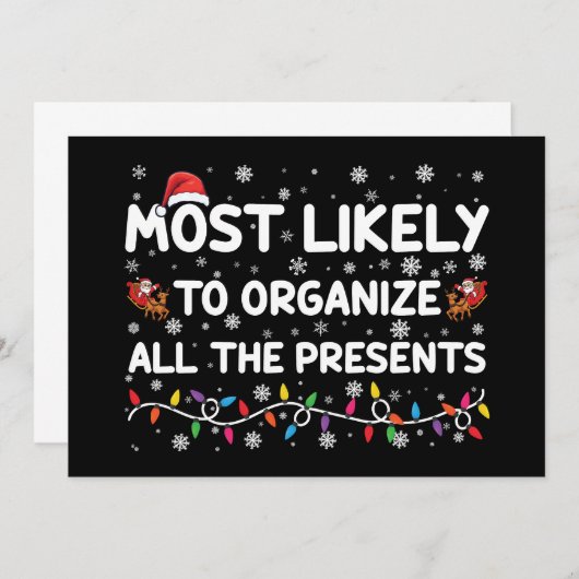 Am wahrscheinlichsten, um alle Veranstaltungen zu  Einladung (Vorne/Hinten)