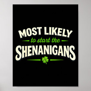 Am wahrscheinlichsten, um am St. Patrick's Day Unf Poster