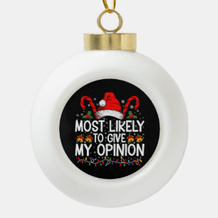 Am wahrscheinlichsten, um meine lustige Weihnachts Keramik Kugel-Ornament