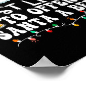 Am wahrscheinlichsten, um Santa A Bier Funny Drink Poster (Ecke)