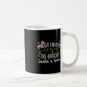 Am wahrscheinlichsten, um Santa A Bier Spaß trinke Kaffeetasse