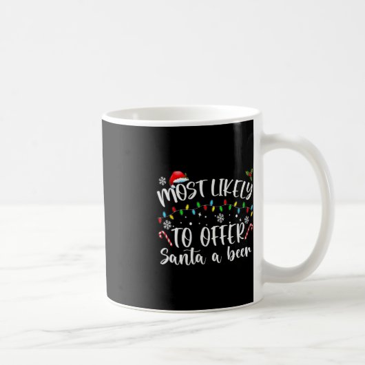 Am wahrscheinlichsten, um Santa A Bier Spaß trinke Kaffeetasse (Rechts)