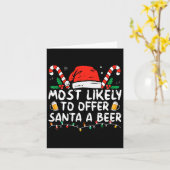 Am wahrscheinlichsten, um Santa A Bier Spaß trinke Karte (Gelbe Blume)