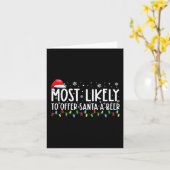 Am wahrscheinlichsten, um Santa A Bier Spaß trinke Karte (Gelbe Blume)