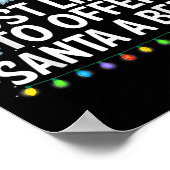 Am wahrscheinlichsten, um Santa A Bier Spaß trinke Poster (Ecke)