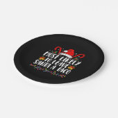 Am wahrscheinlichsten, um Santa A Taco Weihnachten Pappteller (Schrägansicht)