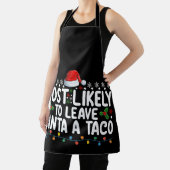 Am wahrscheinlichsten, um Santa A Taco Weihnachten Schürze (InSitu)