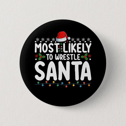 Am wahrscheinlichsten, um Weihnachts-Wrestling zu  Button (Vorderseite)