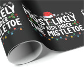 Am wahrscheinlichsten unter dem Mistleton Weihnach Geschenkpapier (Rolleneckpunkt)