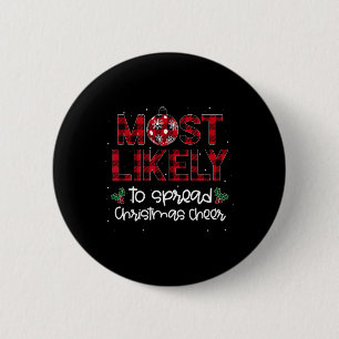 Am wahrscheinlichsten verbreitet Weihnachtsstimmun Button