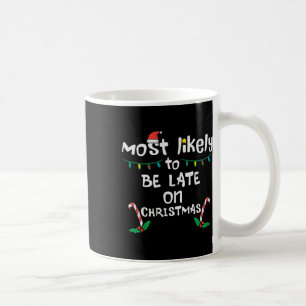 Am wahrscheinlichsten verspätet an Weihnachten Wei Kaffeetasse