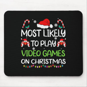 Am wahrscheinlichsten Video-Spiele Weihnachten Fam Mousepad