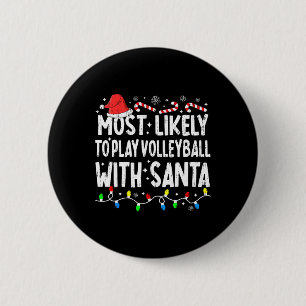 Am wahrscheinlichsten Volleyball spielen mit Santa Button