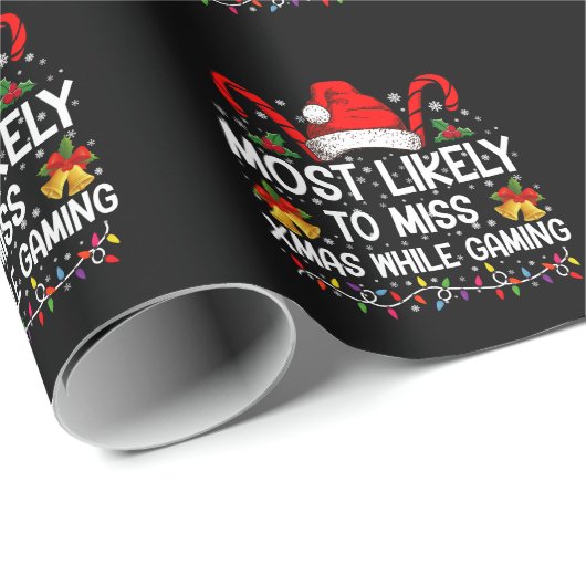 Am wahrscheinlichsten, während Weihnachten zu verp Geschenkpapier (Rolleneckpunkt)