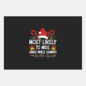 Am wahrscheinlichsten, während Weihnachten zu verp Geschenkpapier Set (Vorderseite)