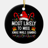 Am wahrscheinlichsten, während Weihnachten zu verp Keramik Ornament (Vorne)