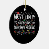 Am wahrscheinlichsten Wecke man zuerst am Weihnach Keramik Ornament (Rechts)