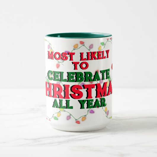 Am wahrscheinlichsten Weihnachten feiern Tasse (Zentrum)