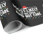 Am wahrscheinlichsten, Weihnachten nicht zu kennen Geschenkpapier (Rolleneckpunkt)