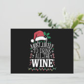 Am wahrscheinlichsten Weihnachten trinken die ganz (Stehend Vorderseite)