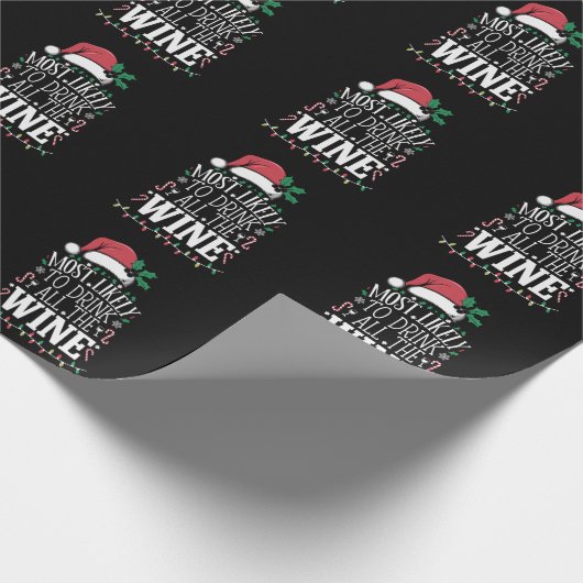 Am wahrscheinlichsten Weihnachten trinken die ganz Geschenkpapier (Ecke)