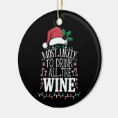 Am wahrscheinlichsten Weihnachten trinken die ganz Keramik Ornament (Links)