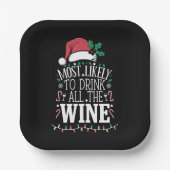 Am wahrscheinlichsten Weihnachten trinken die ganz Pappteller (Vorderseite)