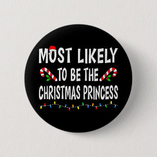 Am wahrscheinlichsten Weihnachten Xmas Familie pas Button