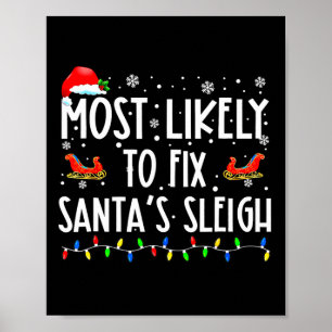 Am wahrscheinlichsten Weihnachten zu reparieren Sa Poster