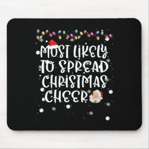 Am wahrscheinlichsten Weihnachts-Cheer Xmas Lichte Mousepad