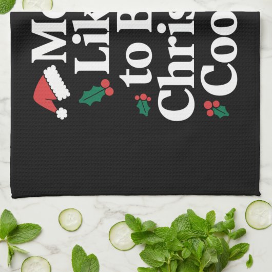 Am wahrscheinlichsten Weihnachts-Cookie-Familie ba Geschirrtuch (Gefaltet)