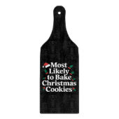 Am wahrscheinlichsten Weihnachts-Cookie-Familie ba Schneidebrett (Vorderseite)
