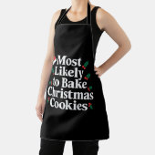 Am wahrscheinlichsten Weihnachts-Cookie-Familie ba Schürze (InSitu)