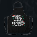 Am wahrscheinlichsten Weihnachts-Cookie-Familie ba Schürze<br><div class="desc">Am wahrscheinlichsten Weihnachts-Cookie-Familie backen</div>