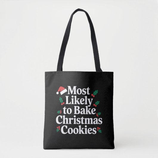 Am wahrscheinlichsten Weihnachts-Cookie-Familie ba Tasche (Vorderseite)