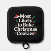 Am wahrscheinlichsten Weihnachts-Cookie-Familie ba Topflappen (Vorderseite)