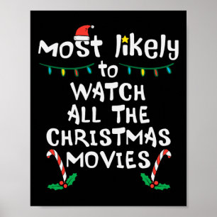 Am wahrscheinlichsten Weihnachts-Film Xmas Familie Poster