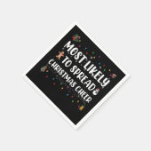 Am wahrscheinlichsten Weihnachts-Freude Familie We Serviette (Ecke)