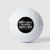 Am wahrscheinlichsten Weihnachts-Weihnachtslicht f Golfball (Vorderseite)
