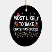 Am wahrscheinlichsten Weihnachtsbäcker backen Xmas Keramik Ornament (Rechts)