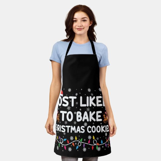Am wahrscheinlichsten Weihnachtsbäcker backen Xmas Schürze (Getragen)