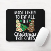 Am Wahrscheinlichsten Weihnachtsbaumkuchen Zu Esse Mousepad (Mit Mouse)