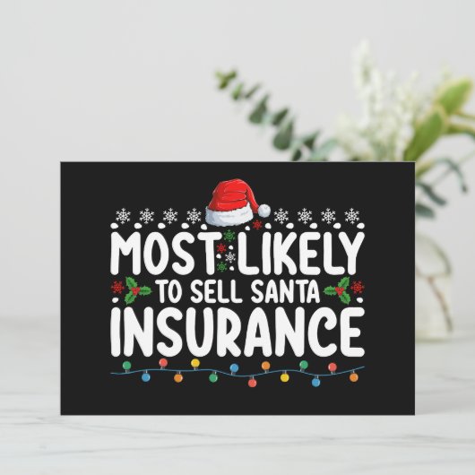 Am wahrscheinlichsten Weihnachtsfeiertage verkaufe Einladung (Stehend Vorderseite)