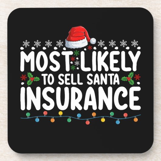 Am wahrscheinlichsten Weihnachtsfeiertage verkaufe Getränkeuntersetzer (Vorderseite)