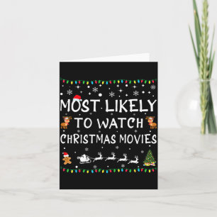 Am wahrscheinlichsten Weihnachtsfilme Familien Chr Karte