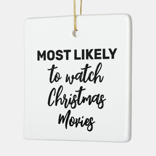 Am wahrscheinlichsten Weihnachtsfilme sehen Keramikornament (Links)
