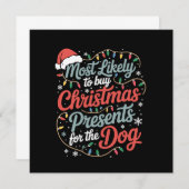 Am wahrscheinlichsten Weihnachtsgeschenke für den Einladung (Vorne/Hinten)