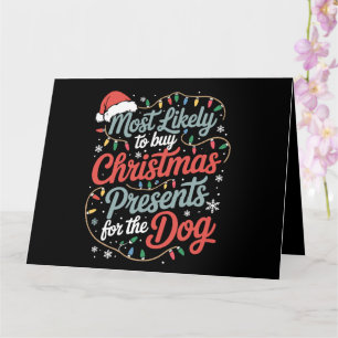 Am wahrscheinlichsten Weihnachtsgeschenke für den Karte