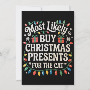 Am Wahrscheinlichsten Weihnachtsgeschenke für die Feiertagskarte