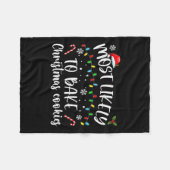 Am wahrscheinlichsten Weihnachtskekse backen Baker Fleecedecke (Vorderseite (Horizontal))